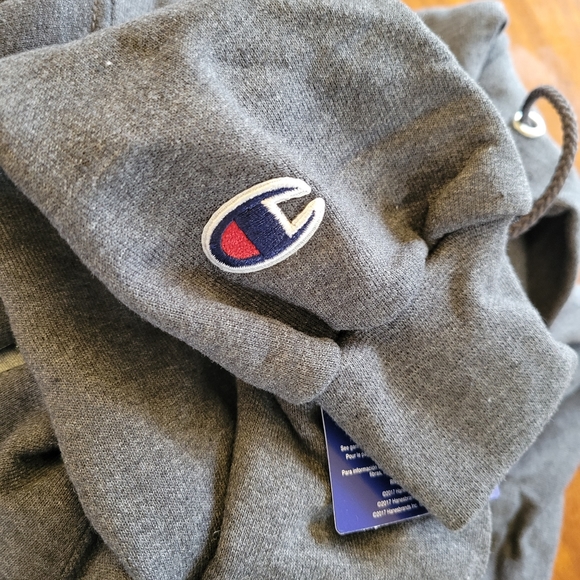 CHAMPION hoodie sweatshirt NWT size small GREY RARE - Picture 8 of 8